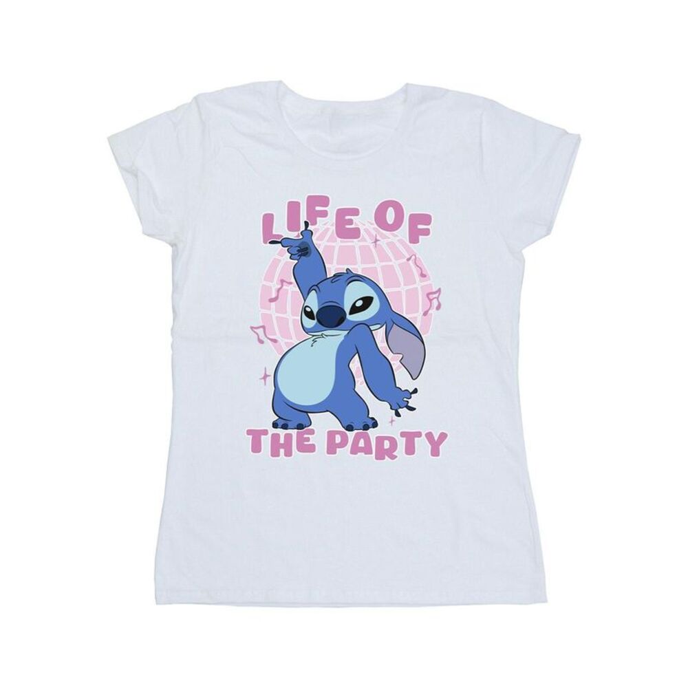 Lilo & Stitch Womens/Ladies Life Of The Party Cotton T-Shirt / White